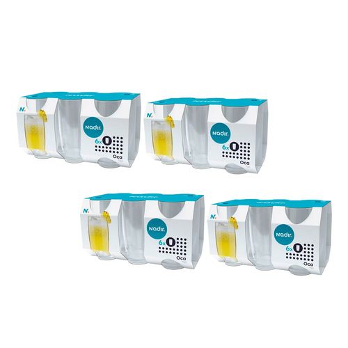 Kit 24 Copos Nadir Oca Long Drink de Vidro Liso 300ml 5083647 b